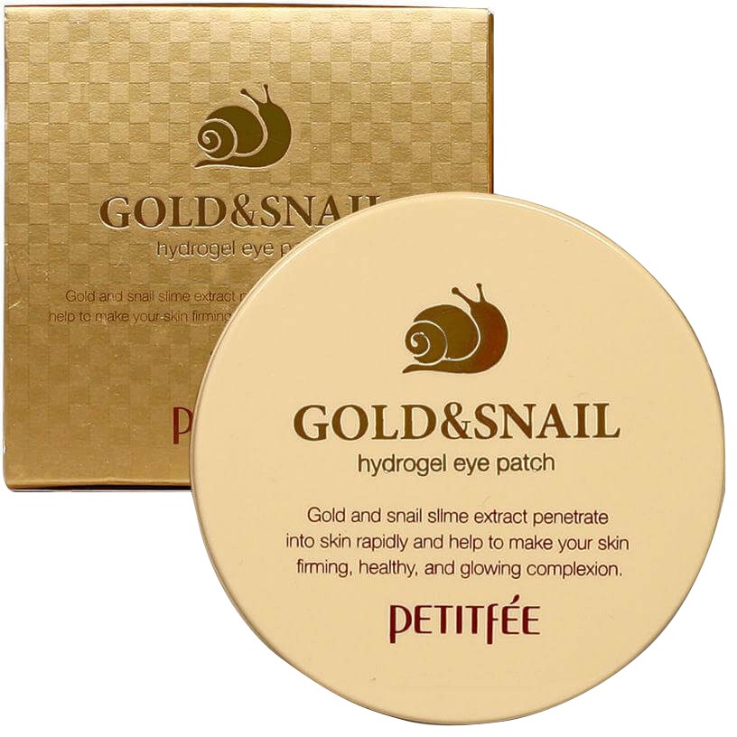 "Petitfee Gold&Snail" hidrogeliniai akių įklotai - 60 vnt.