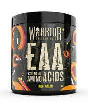Warrior EAA amino rūgštys, vaisių salotos, sporto papildas