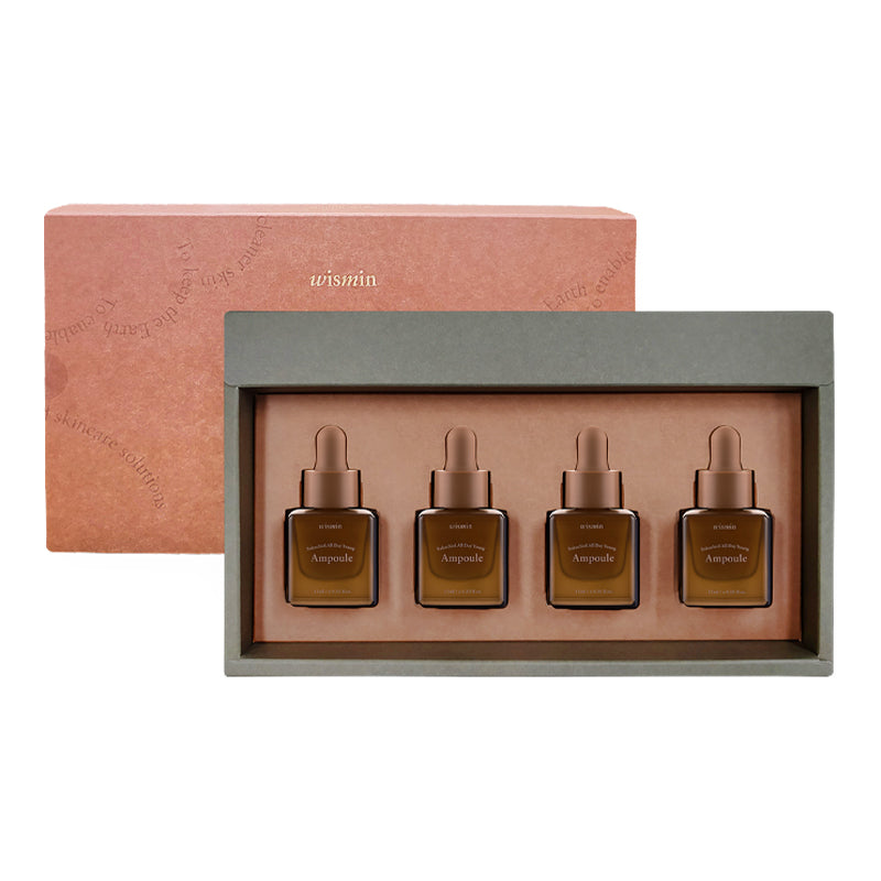 WISMIN Bakuchiol All Day Young Ampoule Set 15 ml * 4 pcs