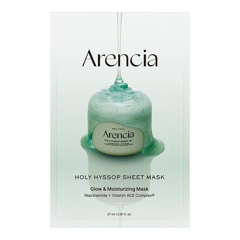 ARENCIA Holy Hyssop Sheet Mask,27 ml