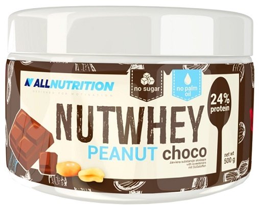 Allnutrition Nutwhey, Hazelnut Choco - 500 g maisto papildas