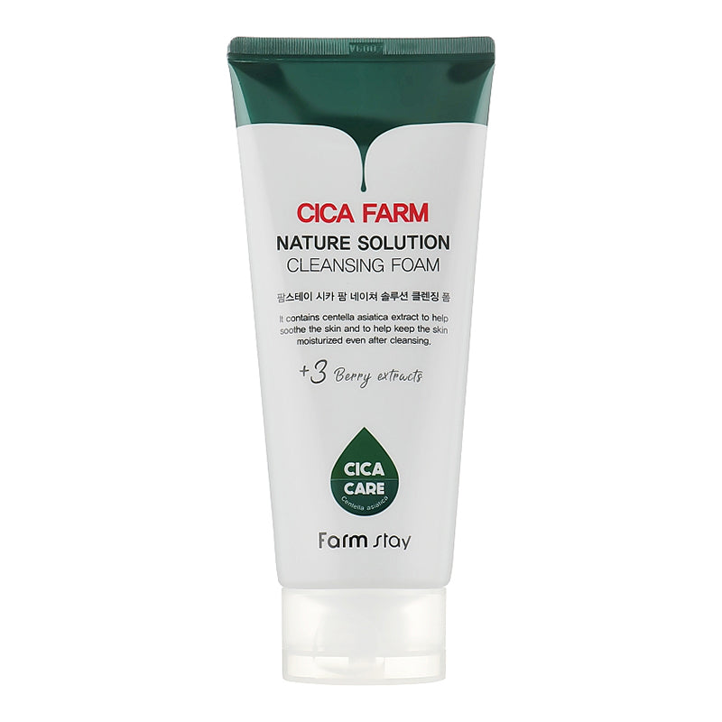 FarmStay Cica Farm Nature Solution Cleansing Foam 180 ml WITHOUT or WITH A DENTED BOX