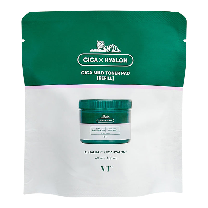 VT COSMETICS Cica Mild Toner Pad REFILL 60 pcs