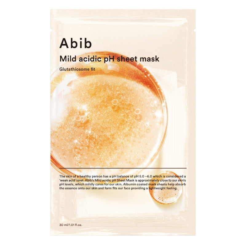 ABIB Mild Acidic Ph Sheet Mask Glutathiosome Fit,  30 ml