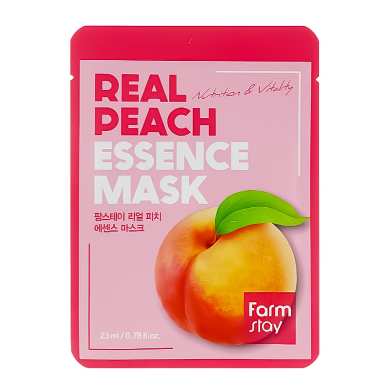 FarmStay Real Peach Essence Mask 1 pcs