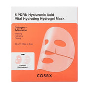 COSRX 5 PDRN Hyaluronic Acid Vital Hydrating Hydrogel Masks, 34g * 3 pcs