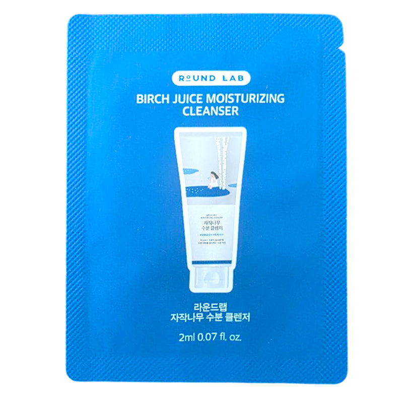 ROUND LAB Birch Juice Moisturizing Cleanser Pouch Sample 2 ml