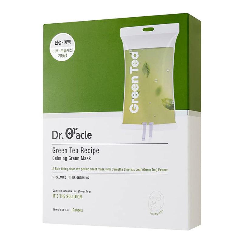 [DR.ORACLE] Green Tea Recipe Calming Green Mask  10 pcs*25 ml