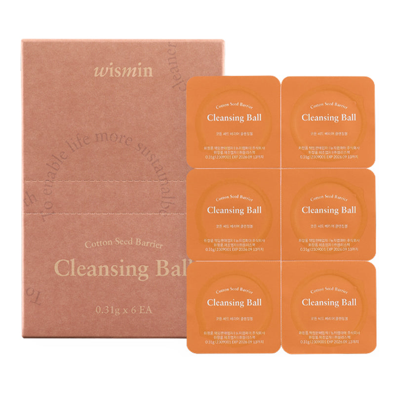 WISMIN Cotton Seed Barrier Cleansing Ball 6 pcs