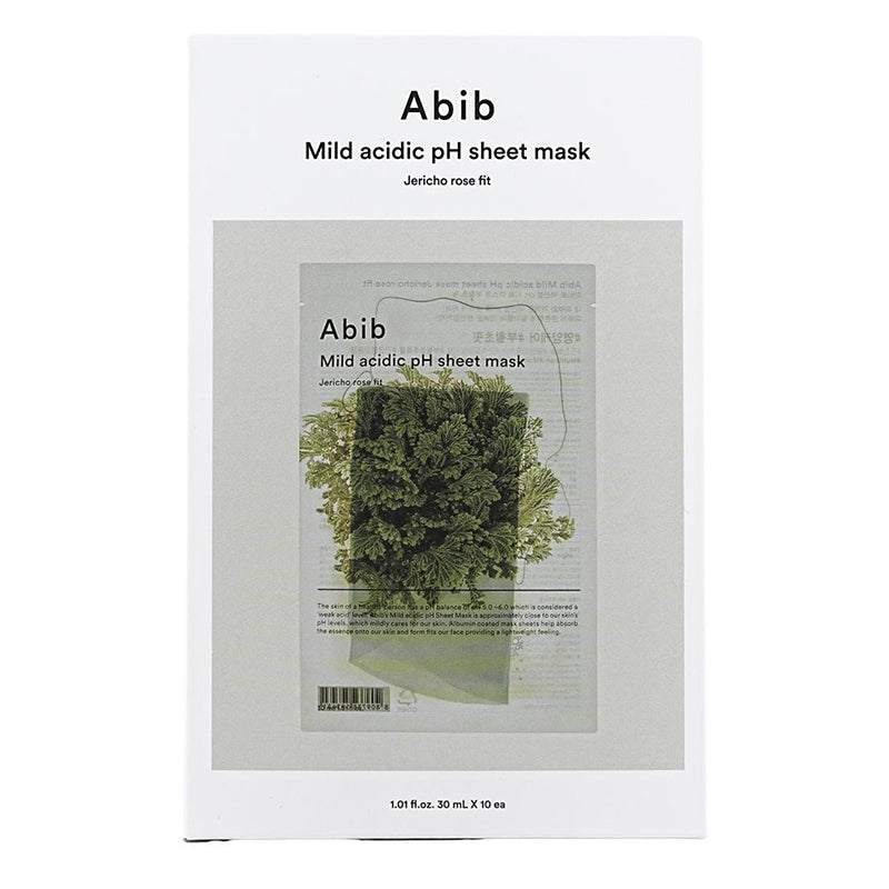 ABIB Mild Acidic pH Sheet Mask Set  Jericho Rose Fit, 30 ml x 10 pcs
