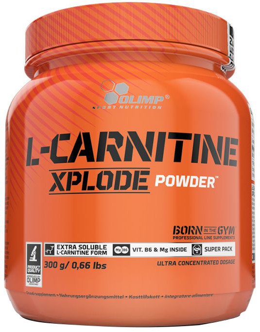L-Carnitine Xplode milteliai, vyšnių skonis, sporto papildas