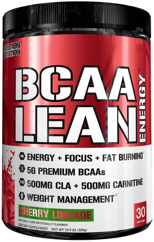BCAA Lean Energy, Cherry Limeade, sporto papildas, energijai ir riebalų deginimui