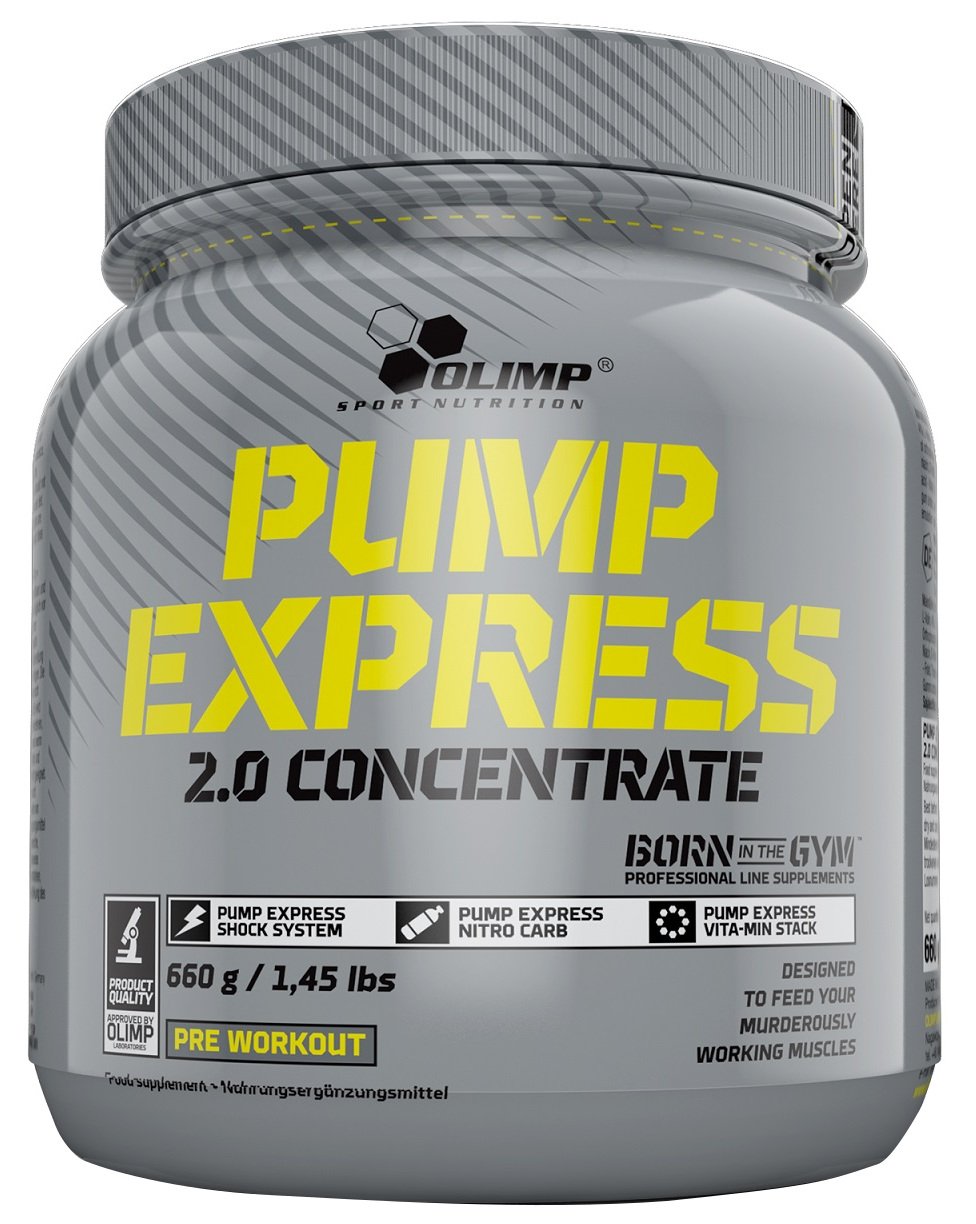 Olimp Nutrition Pump Express 2.0, Apelsinų skonio, sporto papildas, 660 g