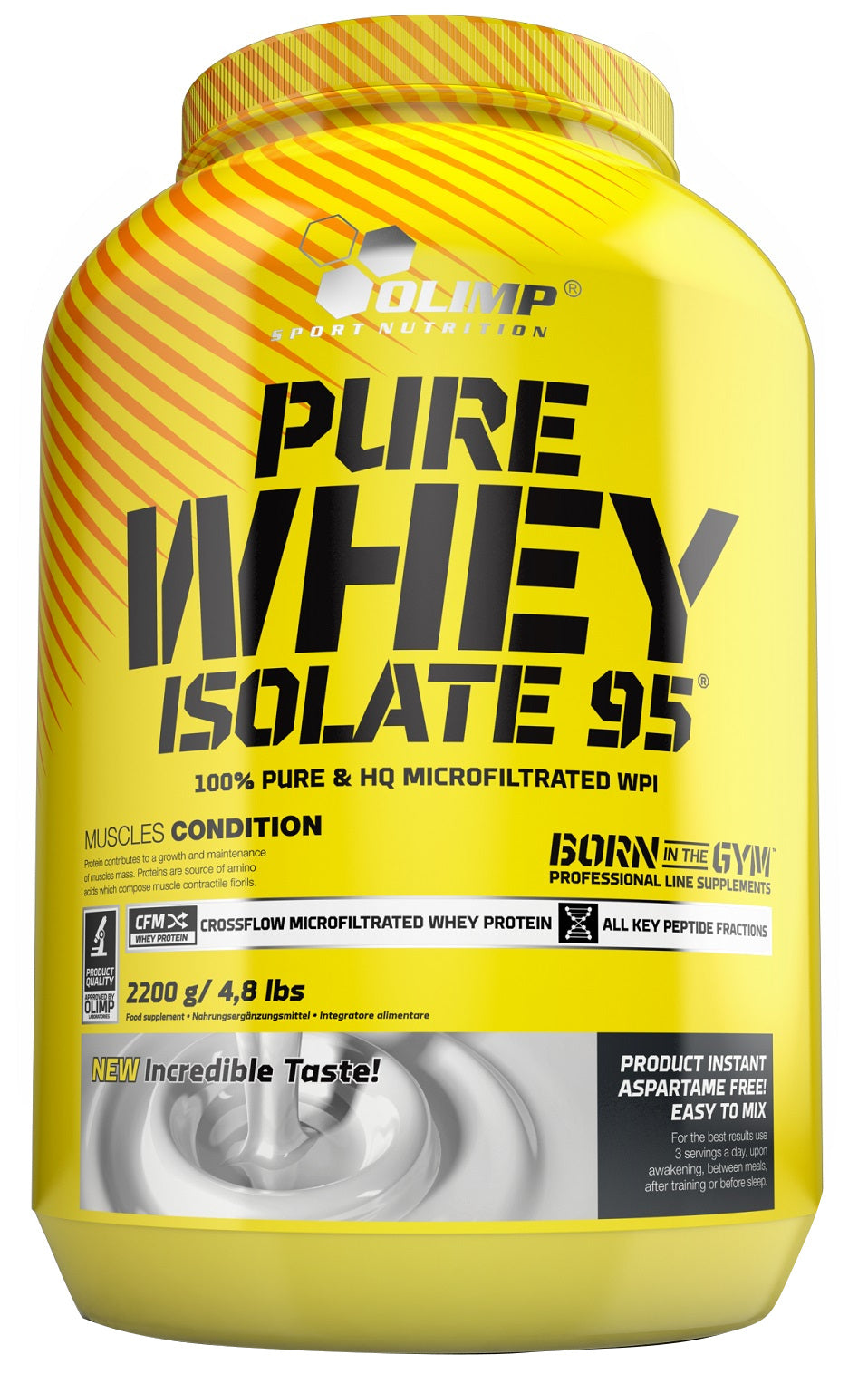 Olimp Nutrition Pure Whey Isolate 95, Braškės, 2200 g