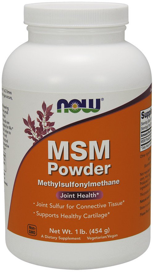 NOW Foods MSM Methylsulphonylmethane, Powder - 454 gramų