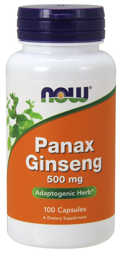 NOW Foods Panax Ginseng, 500mg - 100 kapsulių