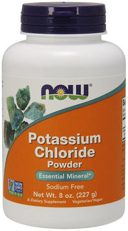 NOW Foods Potassium Chloride milteliai, maisto papildas, 227 g