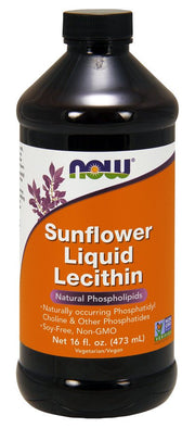 NOW Foods saulėgrąžų lecitinai skystas, 473 ml, sveiki maisto papildai