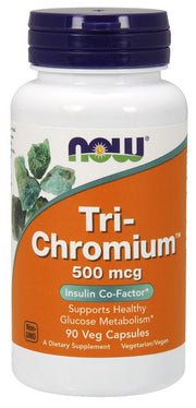NOW Foods Tri-Chromium, 500mcg - 90 kapsulių