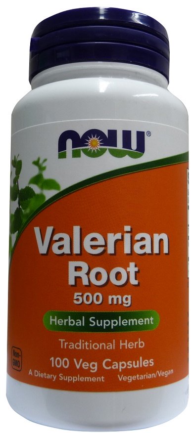 Valerijono šaknų maisto papildas, 500 mg, 100 veganiškų kapsulių