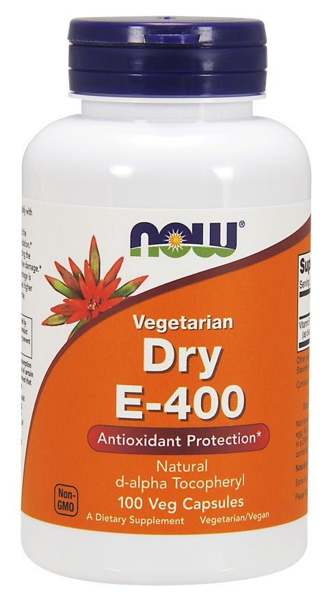 NOW Foods Vitamin E-400 vegetariškos kapsulės