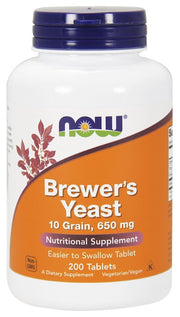 NOW Foods Brewer's Yeast, Tablets - 200 tablečių
