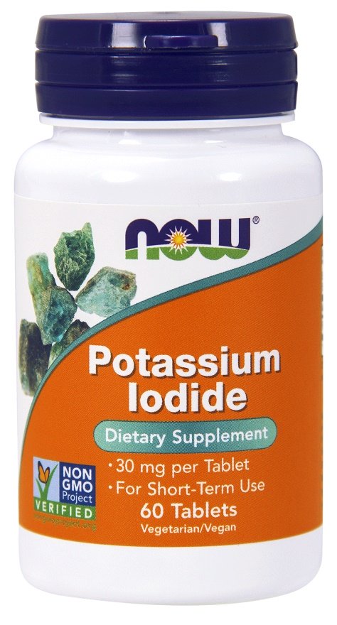 NOW Foods Potassium Iodide, 30mg - 60 tablečių