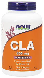 NOW Foods CLA, 800mg - 180 kapsulių, riebalų degintojas