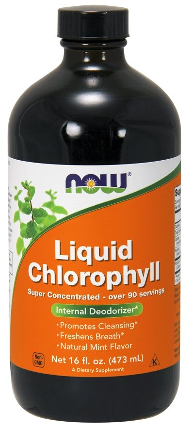 NOW Foods chlorofilo skystas papildas 473 ml