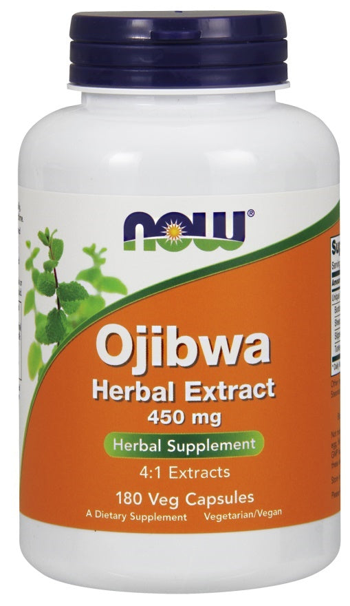 NOW Foods Ojibwa žolelių ekstraktas, 450mg, 180 kapsulių