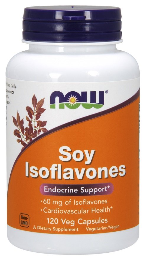 NOW Foods sojų izoflavonai, 120 kapsulės