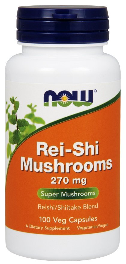 NOW Foods Rei-Shi grybeliai, 270mg, 100 kapsulių