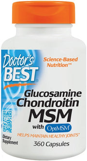 Doctor's Best Glucosamine Chondroitin MSM with OptiMSM - 360 kapsulių