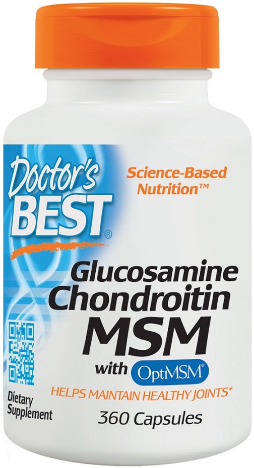 Doctor's Best Glucosamine Chondroitin MSM with OptiMSM - 360 kapsulių
