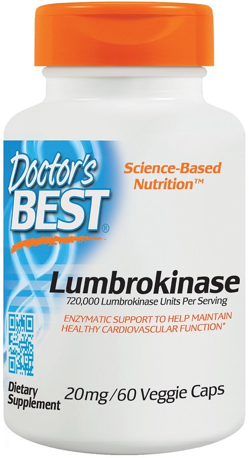 Lumbrokinase maisto papildas kapsulės