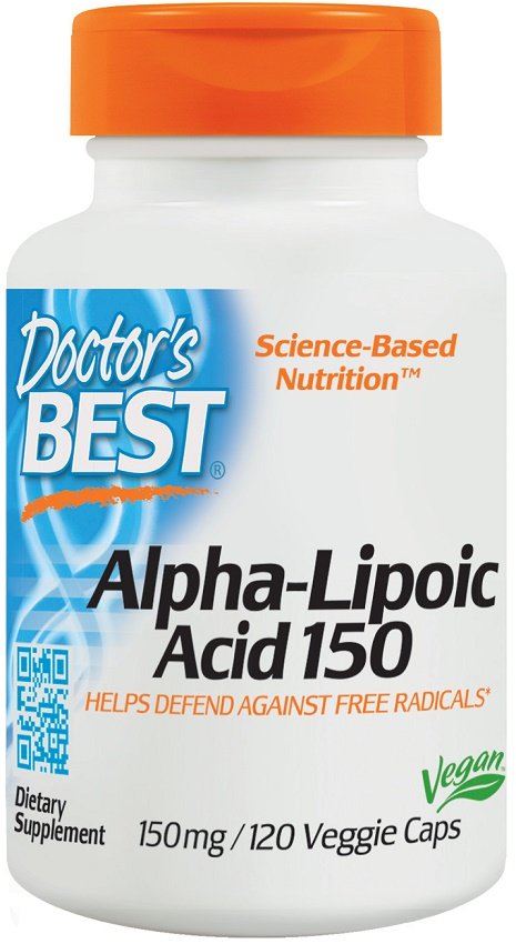 Doctor's Best Alpha-Lipoic Acid, 150mg - 120 kapsulių