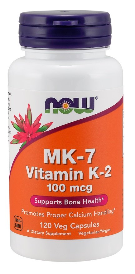 NOW Foods MK-7 Vitamin K-2, 100mcg - 120 kapsulių