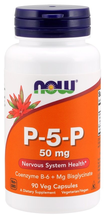 NOW Foods P-5-P, 50mg - 90 kapsulių