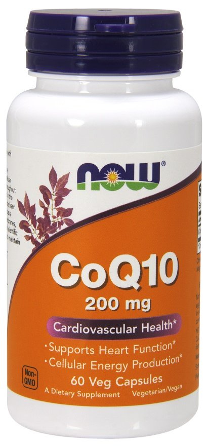 NOW Foods CoQ10, 200mg - 60 kapsulių