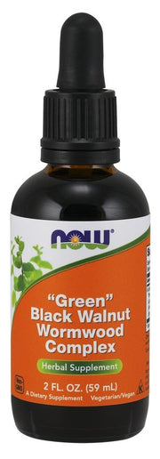 NOW Foods žalias juodųjų graikinių riešutų ir arklio asių kompleksas, 59 ml