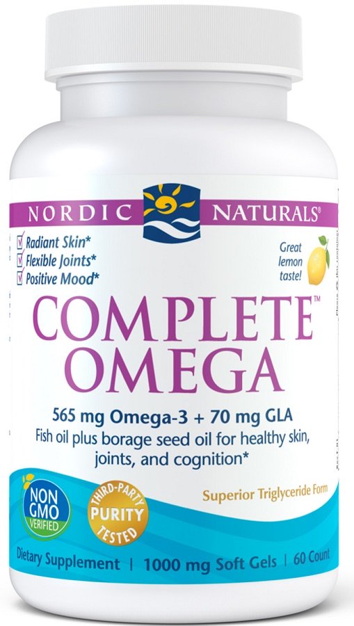 Nordic Naturals Omega papildas, citrinos skonis, 60 kapsulių