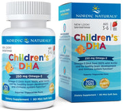Nordic Naturals vaikų DHA, 250mg Omega-3 braškių kapsulės