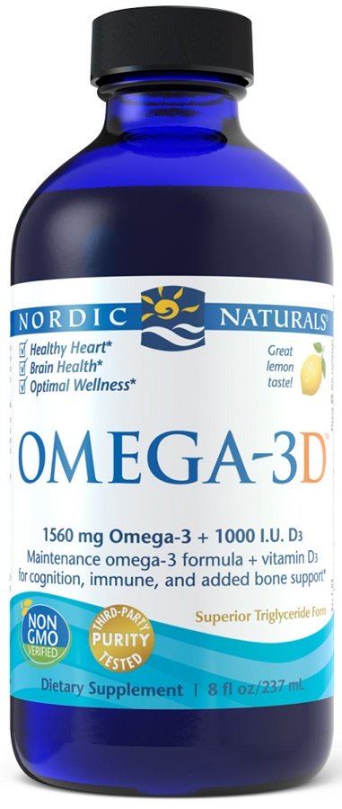 Nordic Naturals Omega-3D, 1560mg citrinos