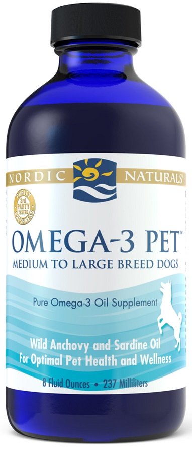 Nordic Naturals Omega-3 Pet skardinė su žuvų aliejumi šunims