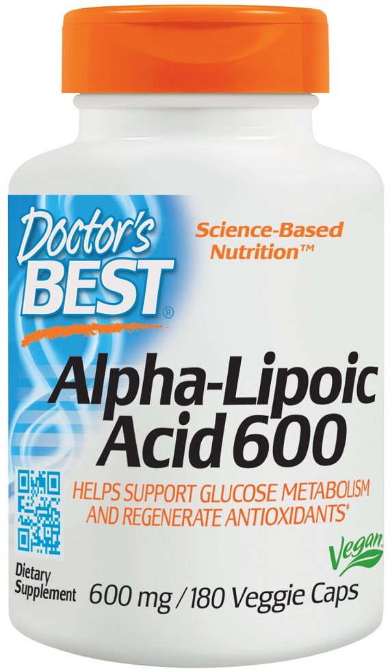 Alpha-Lipoic Acid papildas, 600mg, 180 kapsulių