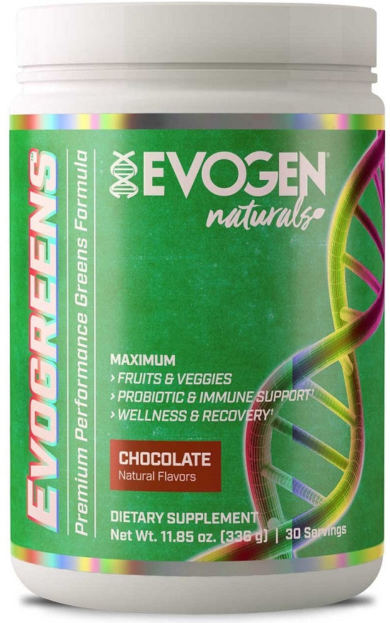 Evogen Evogreens Naturals, Chocolate - 336 gramų