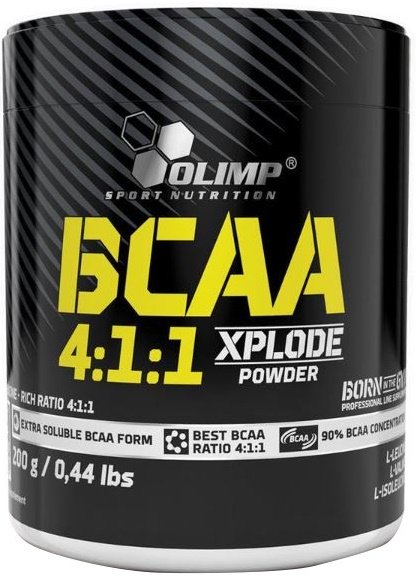 Olimp Nutrition BCAA 4:1:1 Xplode, Fruit Punch - 200 g sporto papildas