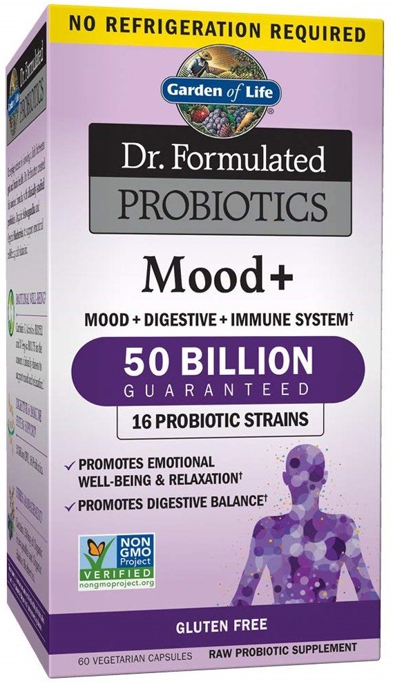 Garden of Life Dr. Formulated Probiotics Mood+ - 60 kapsulių, sveikatos papildas