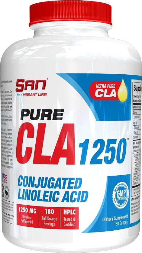 SAN Pure CLA 1250 kapsulės, riebalų degintojai, svorio kontrolė