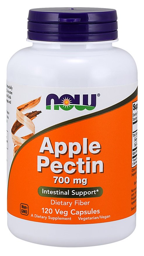 NOW Foods obuolių pektinas, 700mg, 120 kapsulių